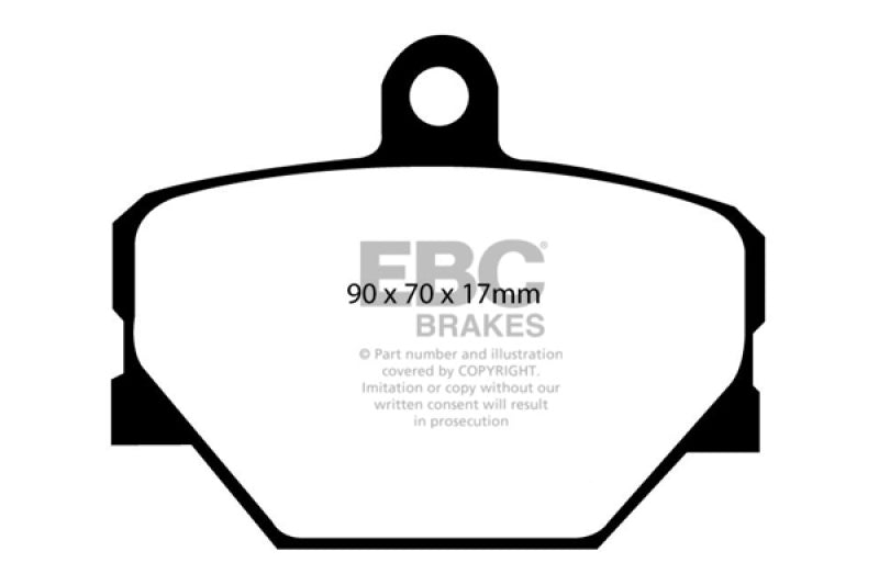 EBC 08+ Smart Fortwo 1.0 Greenstuff Front Brake Pads