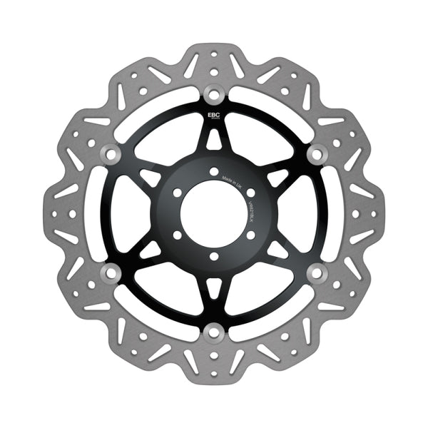 EBC 08-15 Aprilia Dorsoduro 750 ABS Front Left/Right Vee Floating Black Rotor