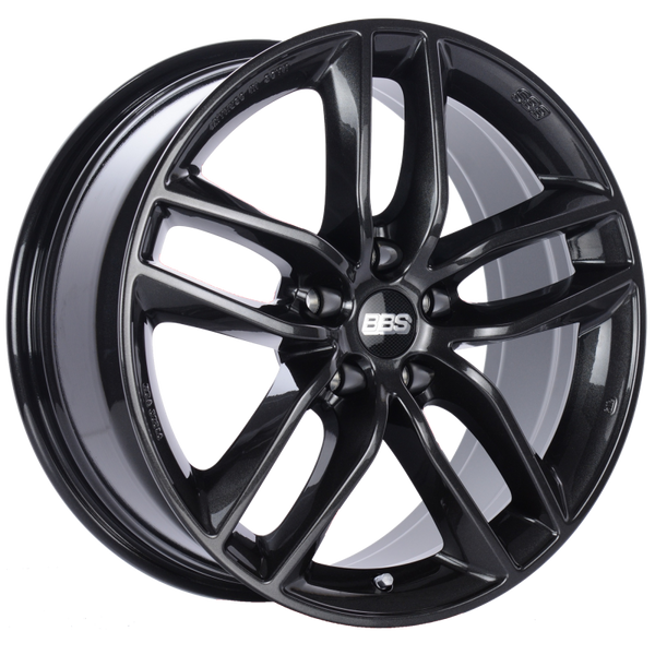 BBS SX 19x8.5 5x108 ET45 Crystal Black Wheel -70mm PFS/Clip Required