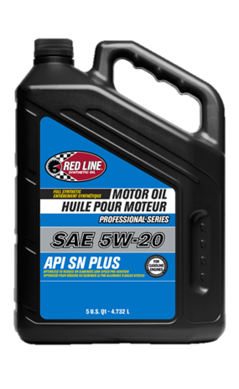 Red Line Pro-Series API SN+ 5W20 Motor Oil - 5 Quarts - Case of 3