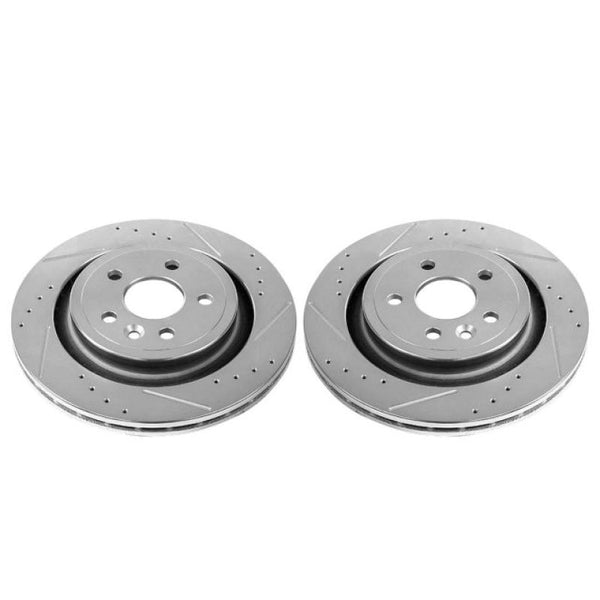 Power Stop 11-18 Volvo S60 Rear Evolution Drilled & Slotted Rotors - Pair