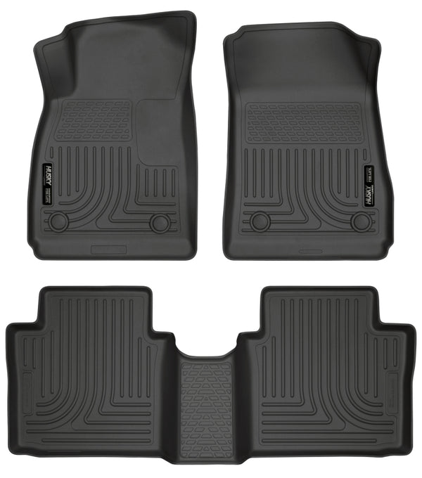 Husky Liners 14 Chevrolet Impala Weatherbeater Black Front & 2nd Seat Floor Liners