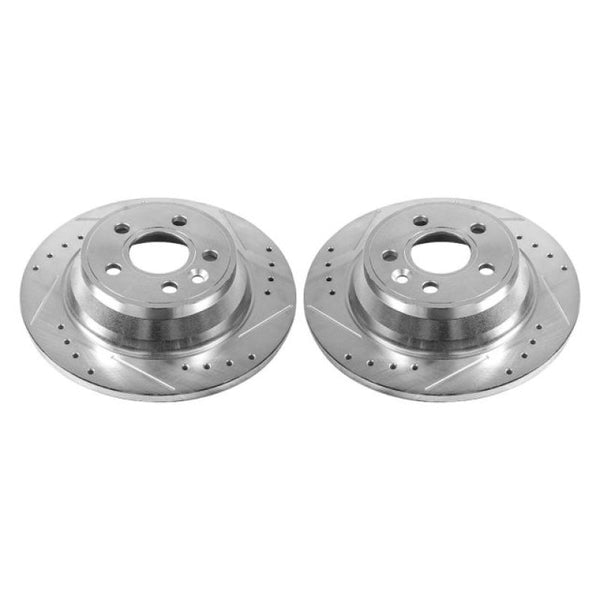 Power Stop 07-11 Volvo S80 Rear Evolution Drilled & Slotted Rotors - Pair