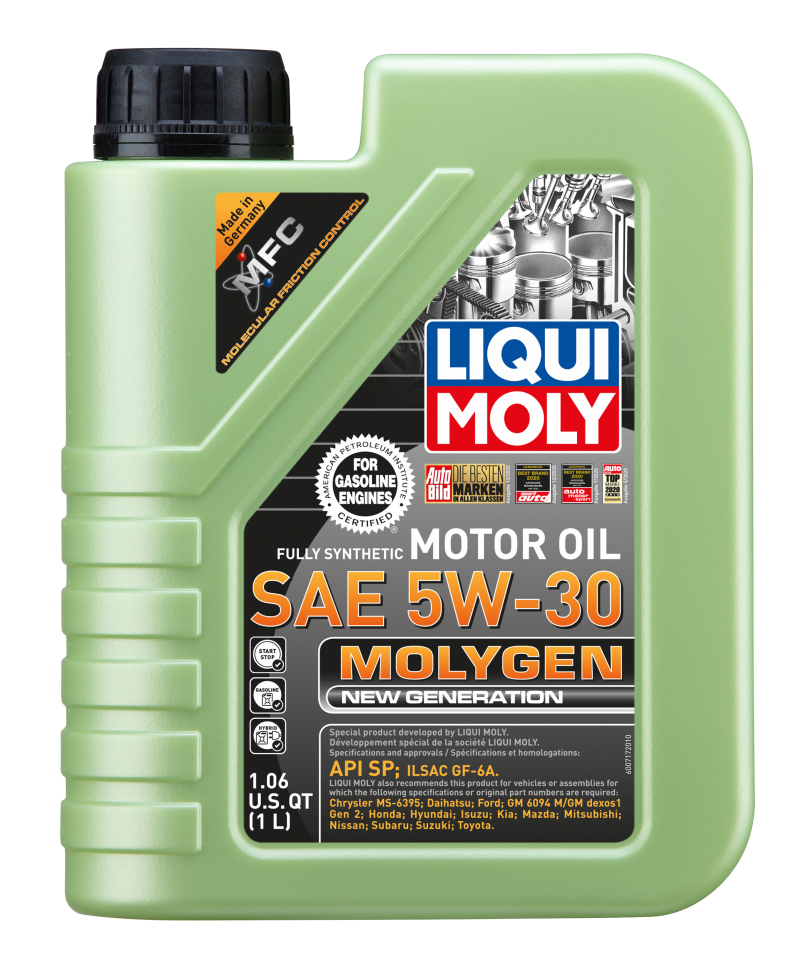 LIQUI MOLY 1L Molygen New Generation Motor Oil 5W30 - Case of 6