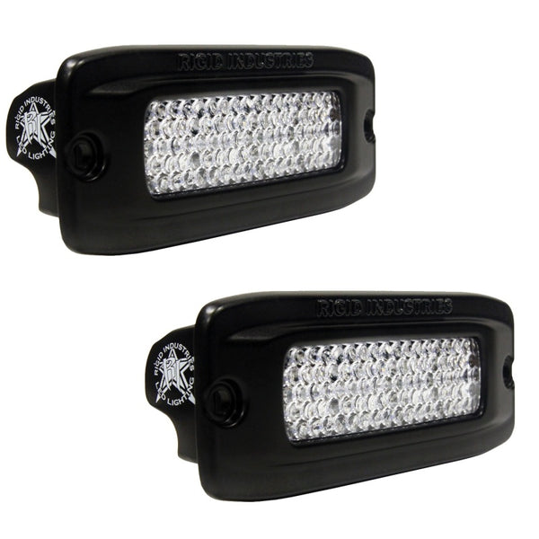 Rigid Industries SRQ - Flush Mount - Diffpaired - Back Up Light Kit