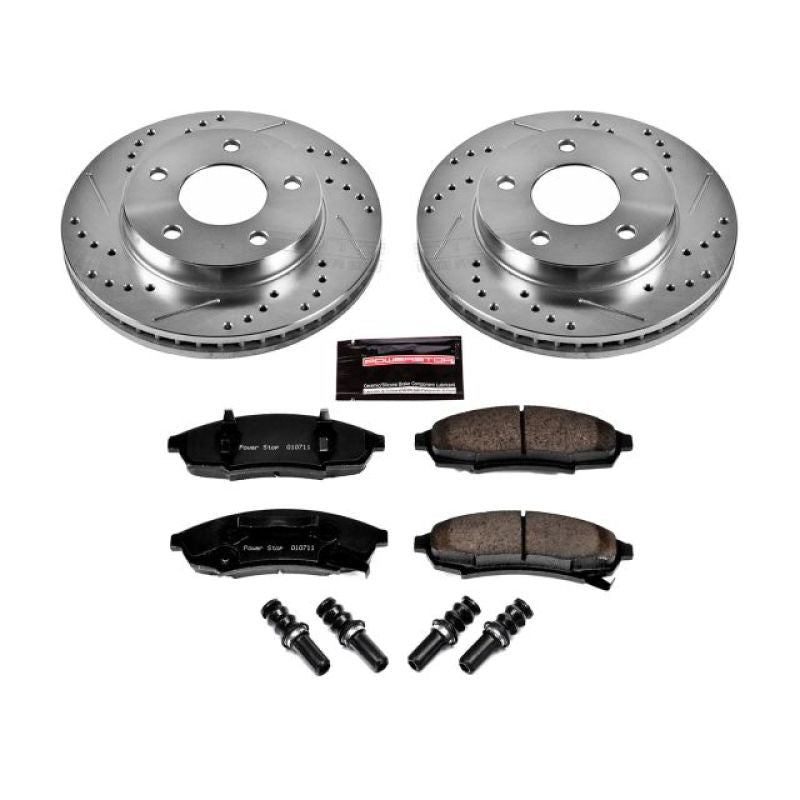 Power Stop 87-94 Oldsmobile Cutlass Cruiser Front Z23 Evolution Sport Brake Kit