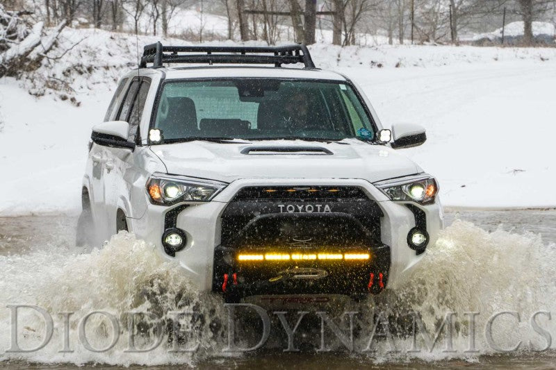 Diode Dynamics 10-21 Toyota 4Runner Stage Series 2in LED Ditch Light Kit - Yellow Pro Combo