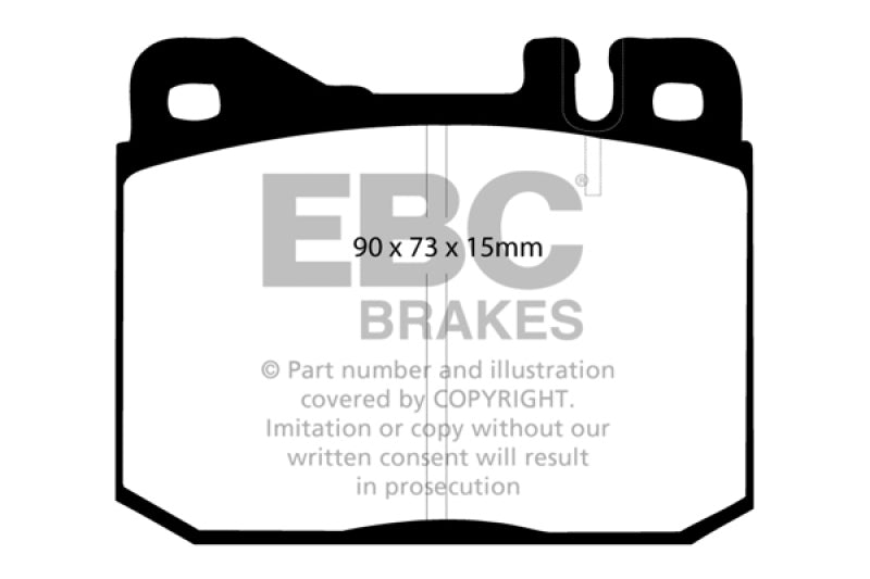 EBC 76-79 Mercedes-Benz 230 Redstuff Front Brake Pads