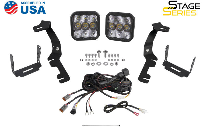 Diode Dynamics Stage Series Ditch Light Kit for 2019-Present Ram SS3 Sport - White Combo