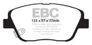 EBC 10-14 Hyundai Sonata 2.0 Turbo Yellowstuff Front Brake Pads
