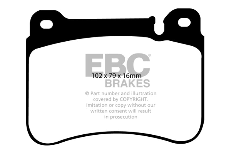 EBC 05-07 Mercedes-Benz C230 (W203) 2.5 Sport Sedan Redstuff Front Brake Pads