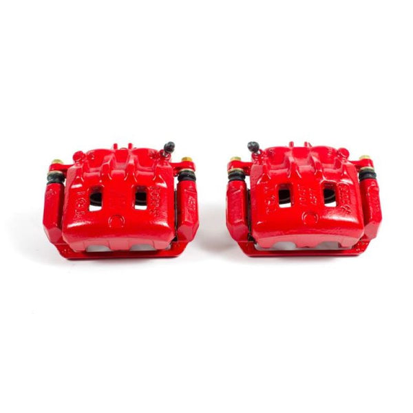 Power Stop 98-02 Subaru Forester Front Red Calipers w/Brackets - Pair
