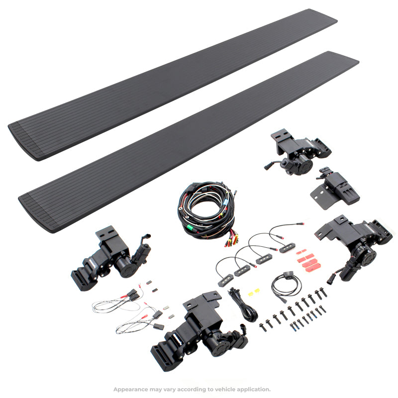 Go Rhino 14-23 Toyota 4Runner 4dr E-BOARD E1 Electric Running Board Kit (No Drill) - Tex. Blk