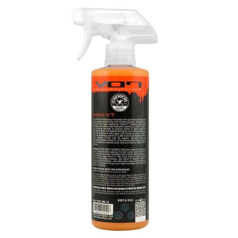 Chemical Guys Hybrid V07 Optical Select High Gloss Spray Sealant & Quick Detailer - 16oz - Case of 6