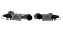 QTP 11-18 Dodge Challenger/Charger 5.7L 2.5in 304SS Aggressor Cutout Dual Mid Pipes