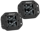 Rigid Industries D2 - Midnight Edition Flush Mount Spot Lights