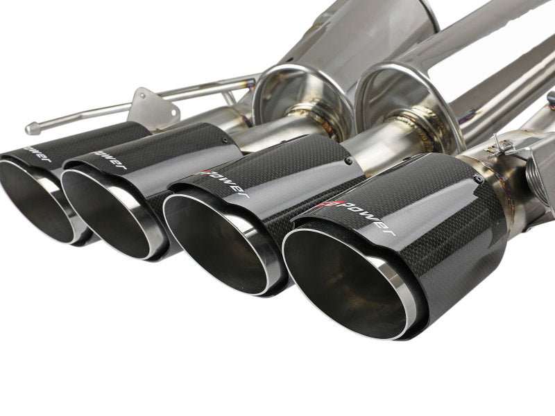 aFe MACHForce XP Axle Back 304SS Exhaust w/ Carbon Fiber Tips 15-19 Chevy Corvette Z06