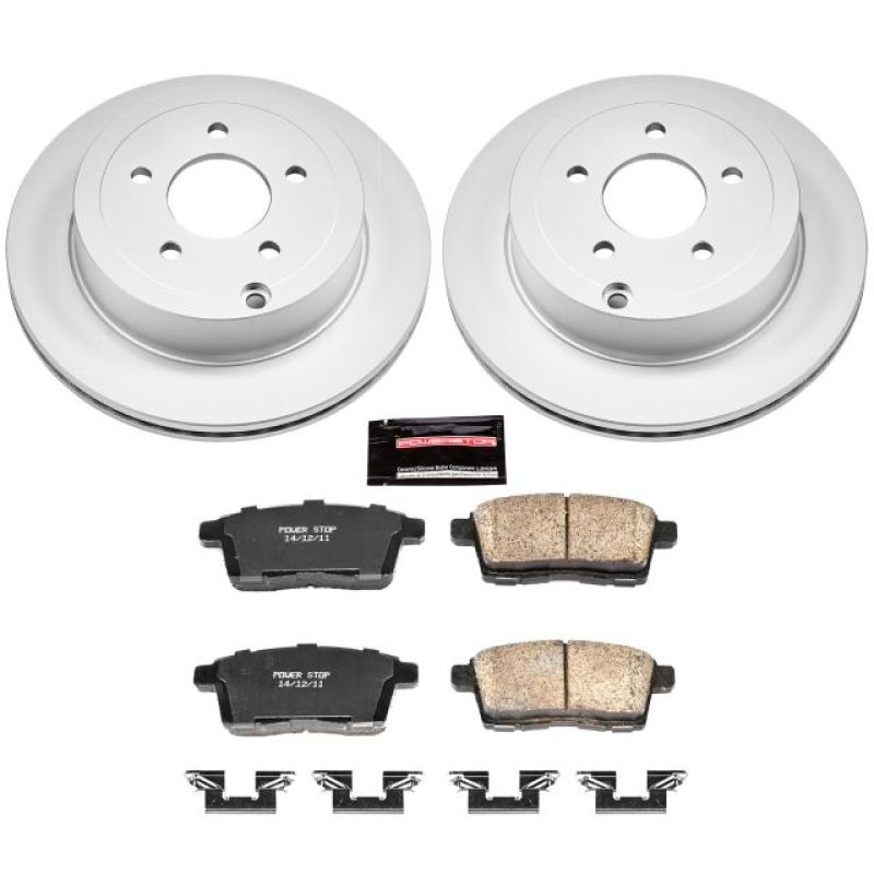 Power Stop 07-10 Ford Edge Rear Z17 Evolution Geomet Coated Brake Kit