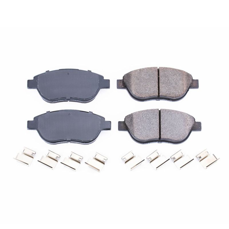 Power Stop 12-18 Fiat 500 Front Z17 Evolution Ceramic Brake Pads w/Hardware