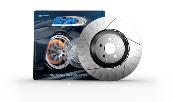 SHW 18-21 Subaru WRX 2.5L Front Drilled-Slotted Lightweight Brake Rotor