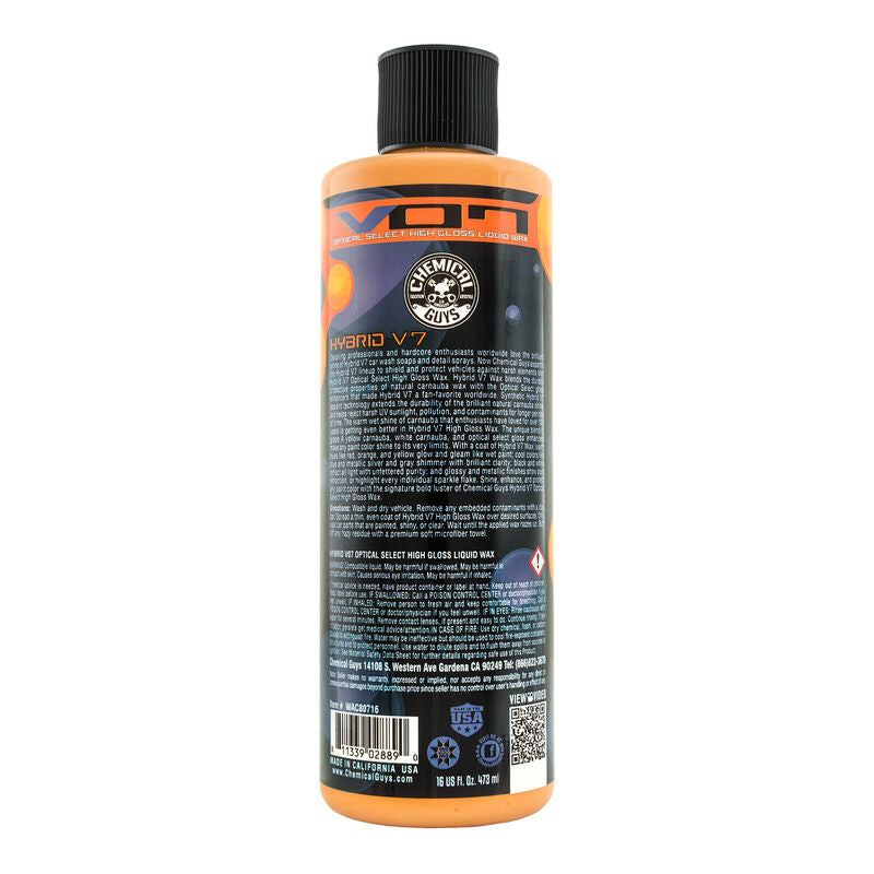 Chemical Guys Hybrid V07 Optical Select High Gloss Liquid Wax - 16oz - Case of 6