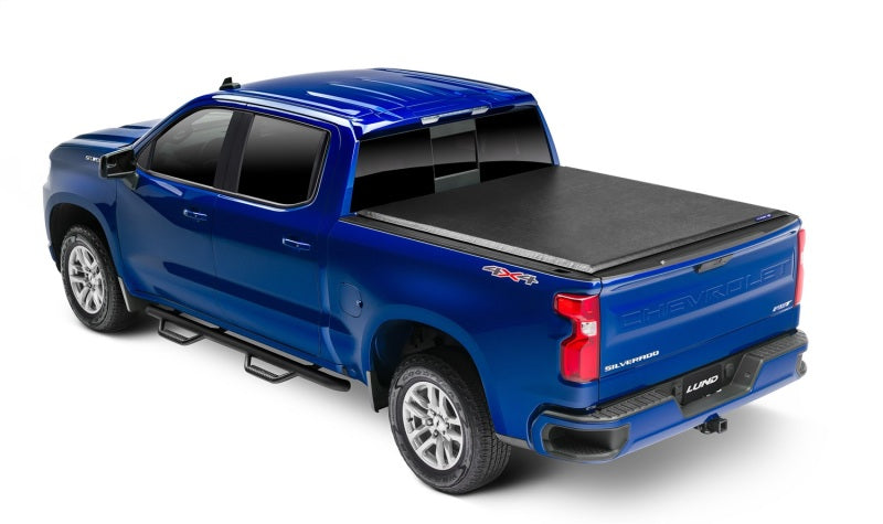 Lund 02-17 Dodge Ram 1500 (8ft. BedExcl. Beds w/Rambox) Genesis Roll Up Tonneau Cover - Black