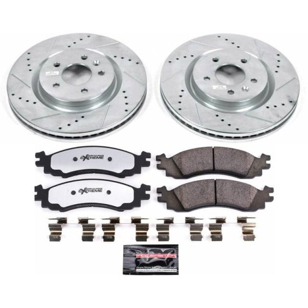 Power Stop 11-12 Ford Taurus Front Z36 Truck & Tow Brake Kit