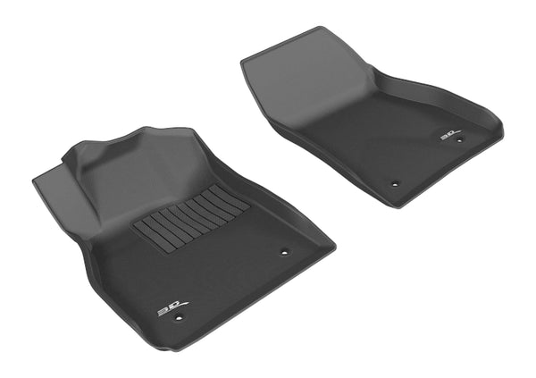 3D MAXpider 2013-2015 Chevrolet Malibu Kagu 1st Row Floormat - Black