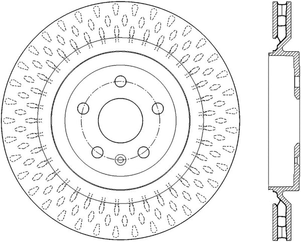 StopTech Slotted & Drilled Sport Brake Rotor