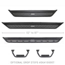Go Rhino 21-23 Ford Bronco 2DR Sport Utility Dominator Xtreme D6 Side Steps 6in - 57in Long