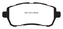 EBC 10+ Ford Fiesta 1.6 (FOR NON-ST/NON-TURBO) Greenstuff Front Brake Pads