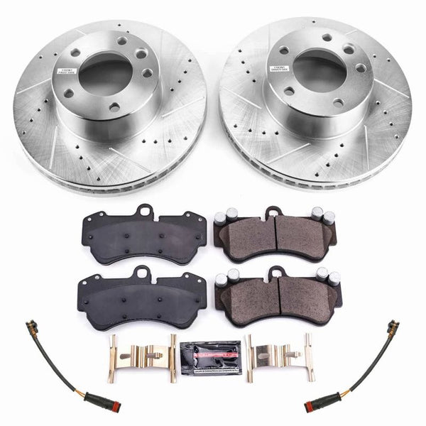 Power Stop 17-18 Mercedes-Benz G550 4x4 Front Z23 Evolution Sport Brake Kit