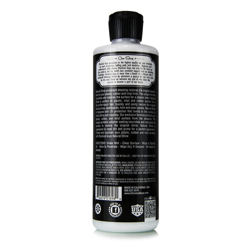 Chemical Guys Natural Shine Satin Dressing - 16oz - Case of 6