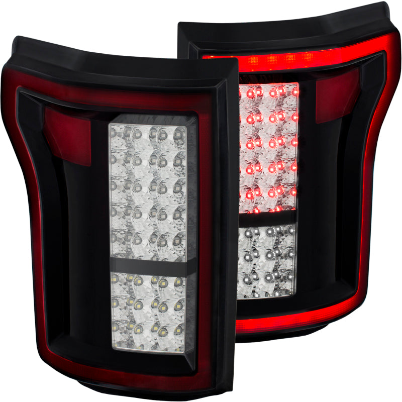 ANZO 2015-2016 Ford F-150 LED Taillights Red/Clear