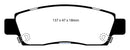 EBC 07+ Buick Enclave 3.6 Yellowstuff Rear Brake Pads
