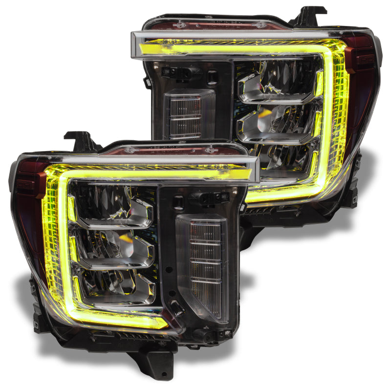 Oracle 20-21 GMC Sierra 2500/3500 HD RGB+W Headlight DRL Upgrade Kit - ColorSHIFT w/o Controller