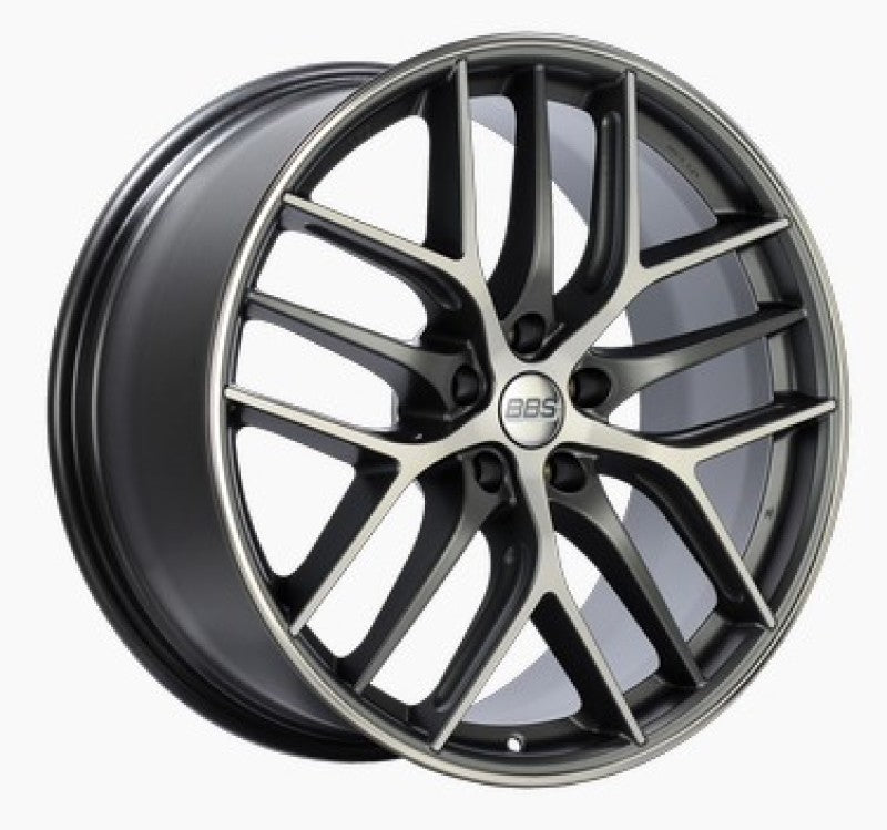 BBS CC-R 20x9.5 5x112 ET48 Satin Graphite Diamond Cut Polished Rim Protector Wheel -82mm PFS Req.