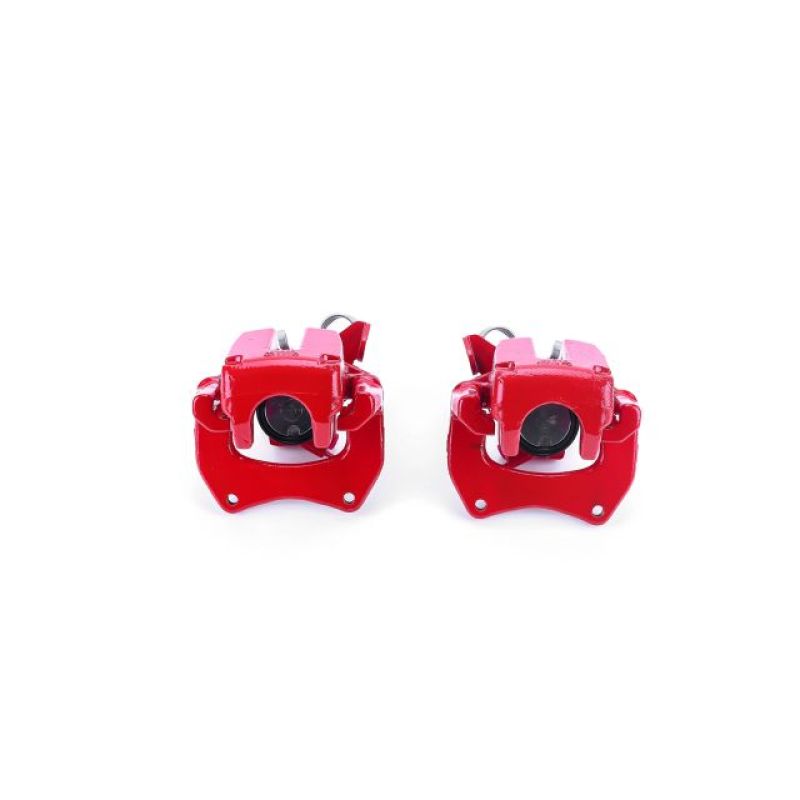 Power Stop 00-04 Audi A6 Quattro Rear Red Calipers w/Brackets - Pair