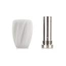 Mishimoto Steel Core Twist Shift Knob White Delrin