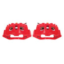 Power Stop 11-19 Chevrolet Silverado 2500 HD Rear Red Calipers w/Brackets - Pair