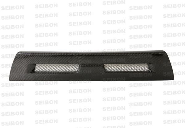 Seibon 08-12 Mitsubishi Lancer Evo X Shaved Emblem Carbon Fiber Front Grill does not fit MR model