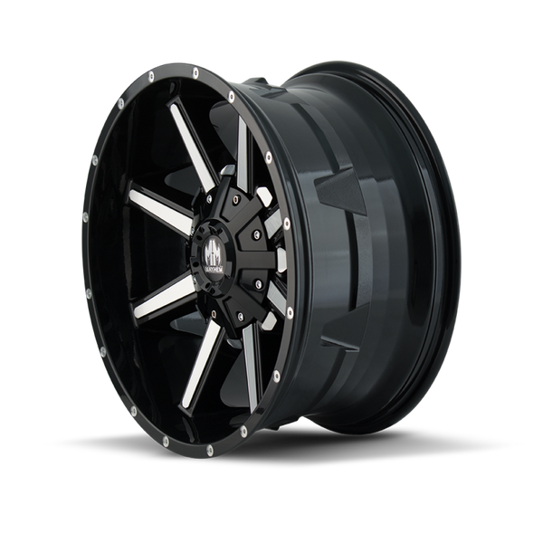 Mayhem 8104 Arsenal 22x12 / 8x165.1 BP / -44mm Offset / 130.8mm Hub Black/Machined Face Wheel