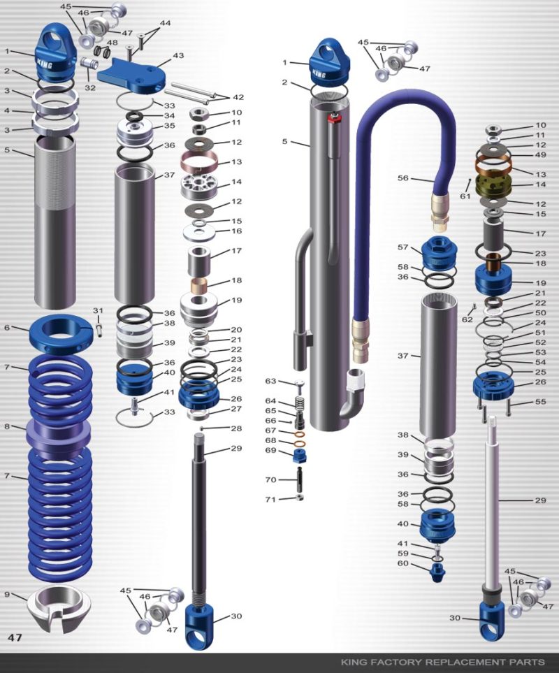 King Shocks 2.0 PR Bearing Spacer 1/2 x 1-1/2