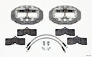 Wilwood D8-6 Front Caliper Kit Clear Corvette C2 / C3 65-82
