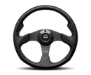 Momo Jet Steering Wheel 350 mm -  Black AirLeather/Black Spokes