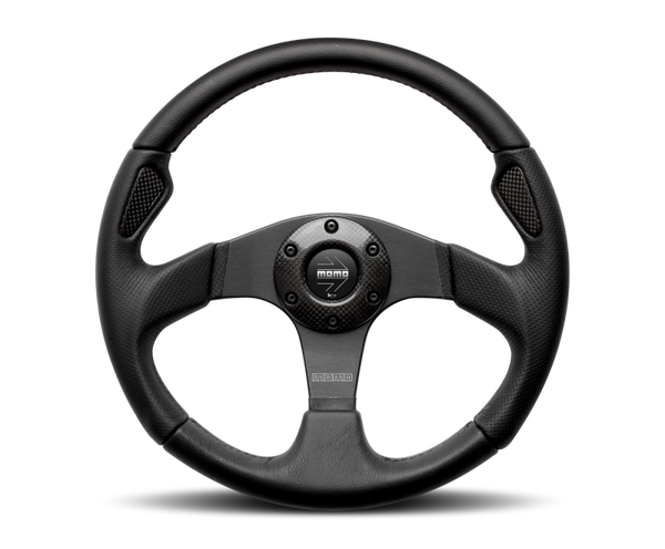 Momo Jet Steering Wheel 350 mm -  Black AirLeather/Black Spokes