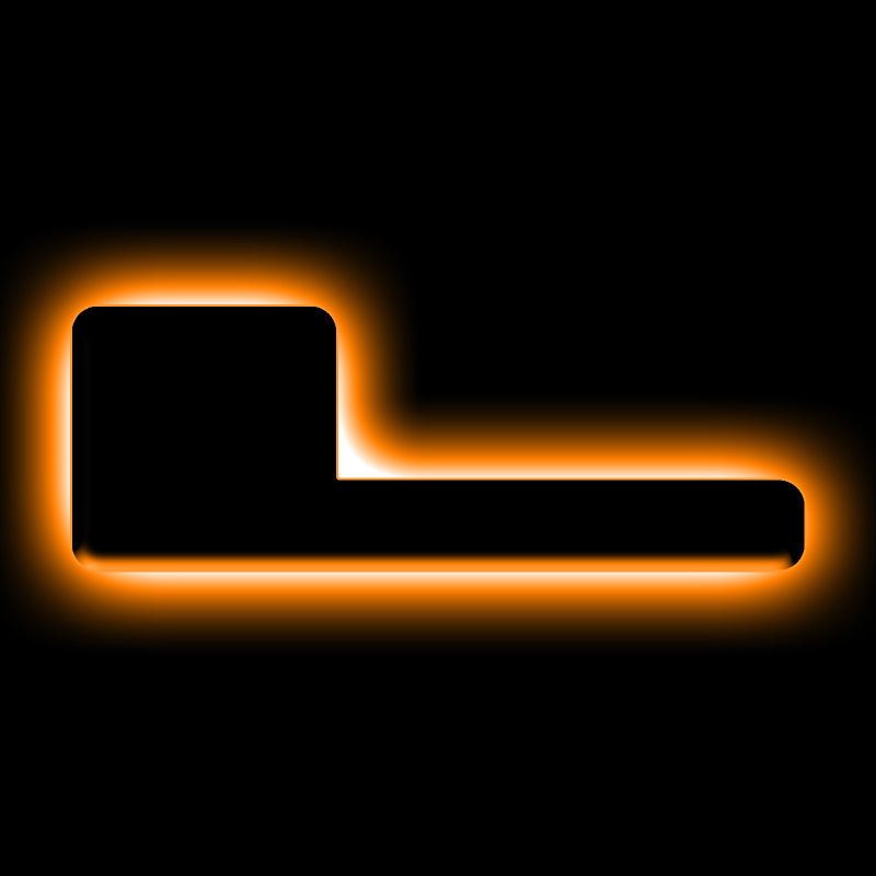 ORACLE Lighting Universal Illuminated LED Letter Badges - Matte Black Surface Finish - L