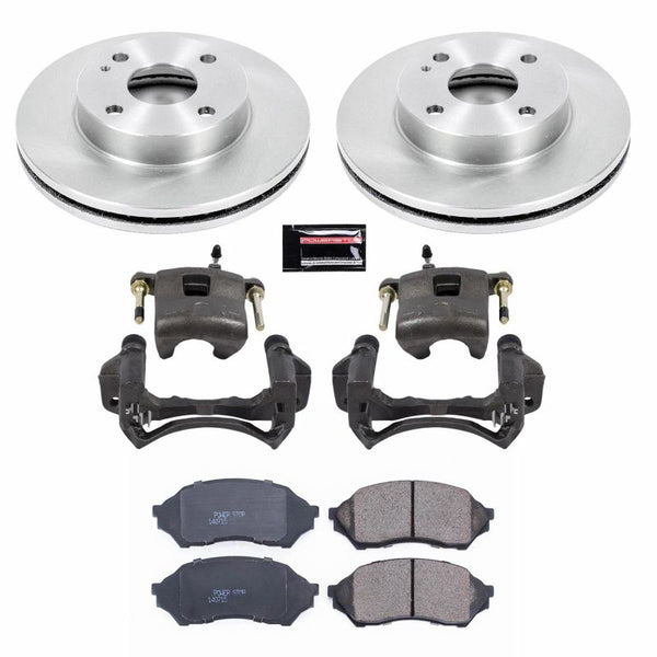 Power Stop 99-01 Mazda Protege Front Autospecialty Brake Kit w/Calipers