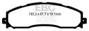 EBC 13+ Ford F250 (inc Super Duty) 6.2 (2WD) Yellowstuff Rear Brake Pads
