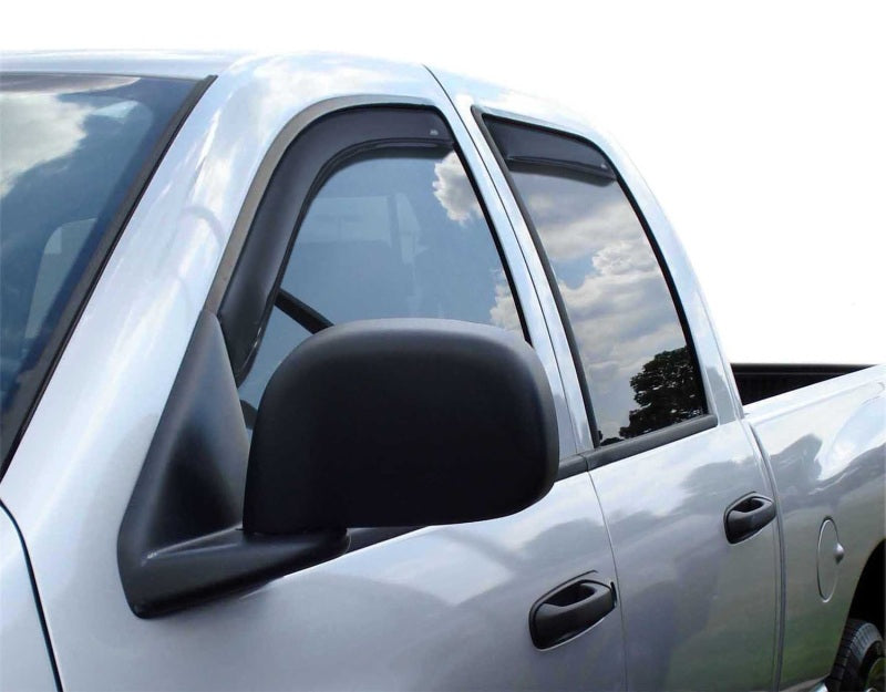 AVS 06-08 Dodge RAM 1500 Mega Cab Ventvisor In-Channel Front & Rear Window Deflectors 4pc - Smoke